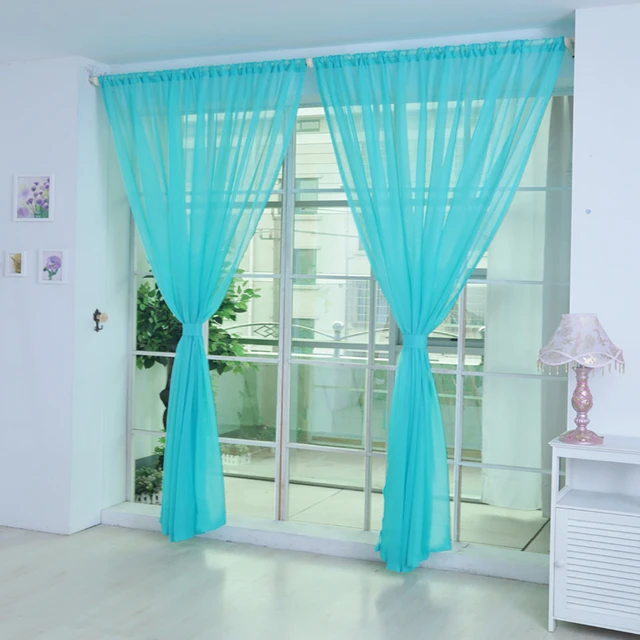 Peonia Tulle tende per cucina porta finestra soggiorno camera da letto  filato Voile trasparente Jacquard camera tenda 1 pz - AliExpress