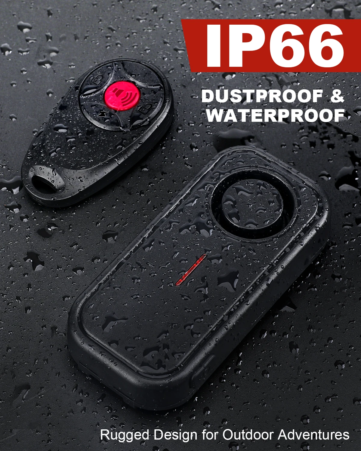 Extractme – alarme anti-cambriolage pour moto, sans fil, étanche, Vibration, avec lumière Led, alarme de Protection de sécurité pour moto 6