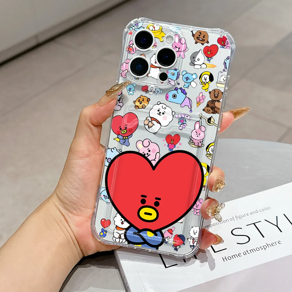 Cartoon B-BTS Card Holder Case - Stylish & Durable Cover