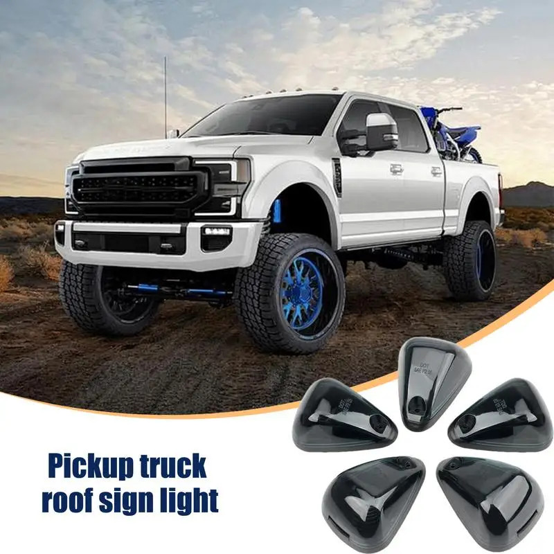 

Cab Roof Marker Lights Roof Lamps Doom Lights Car Cab Roof Marker Lights 5pcs LED Running Signals LED Roof Lamps Doom Lights