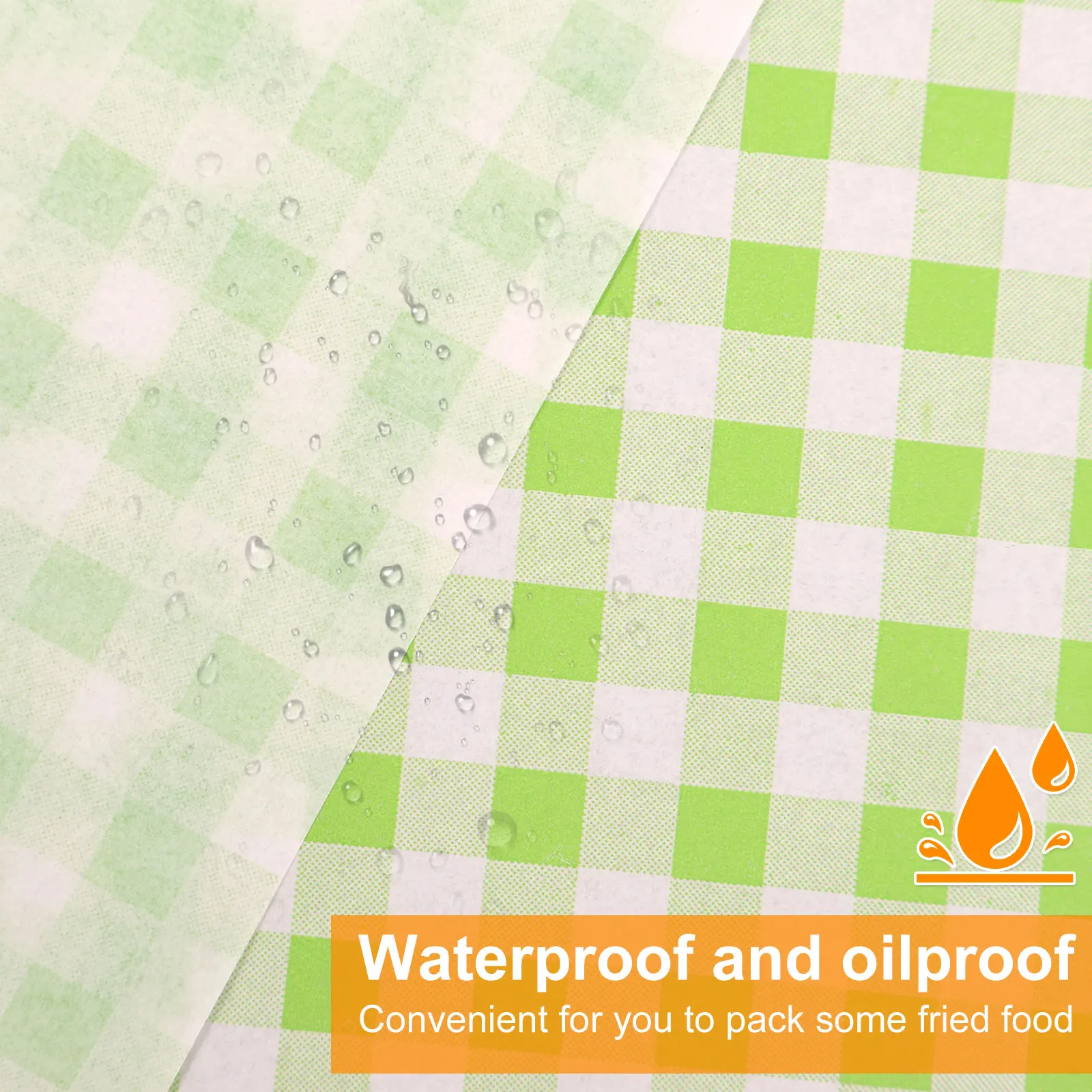 400Pcs Greaseproof Paper Liners Sandwich Wrapping Paper 4 Colors Wax Sheets for BBQ Picnic Festival Party Fast Food parchment baking paper