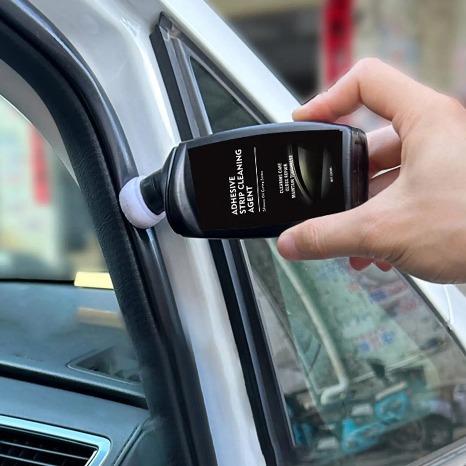 For all vehicles Car Window Rubber Lubricant 100ml Rubber Strip Repair Agent Rubber Cleaner for Car Maintenance Eliminates Noise