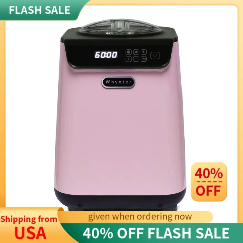 

Whynter вертикальная автоматическая машина для мороженого ёмкостью 1,28 кварт со встроенным компрессором, без предварительной замораживания, ЖК-цифровой дисплей, таймер