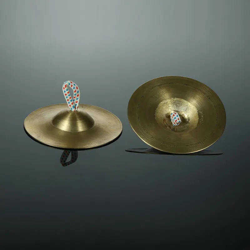 Gong Hot Selling Good Quality Percussion Musical Instruments Mute Copper B8 Cymbal Pack Pair For Baby