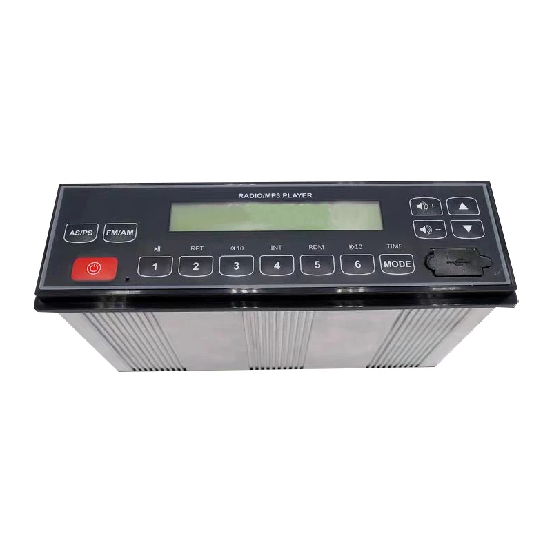 

Excavator Parts 60205002 For Sany SY55 65 75 155 215 365 485 Radio w/Bluetooth USB Panel 24V