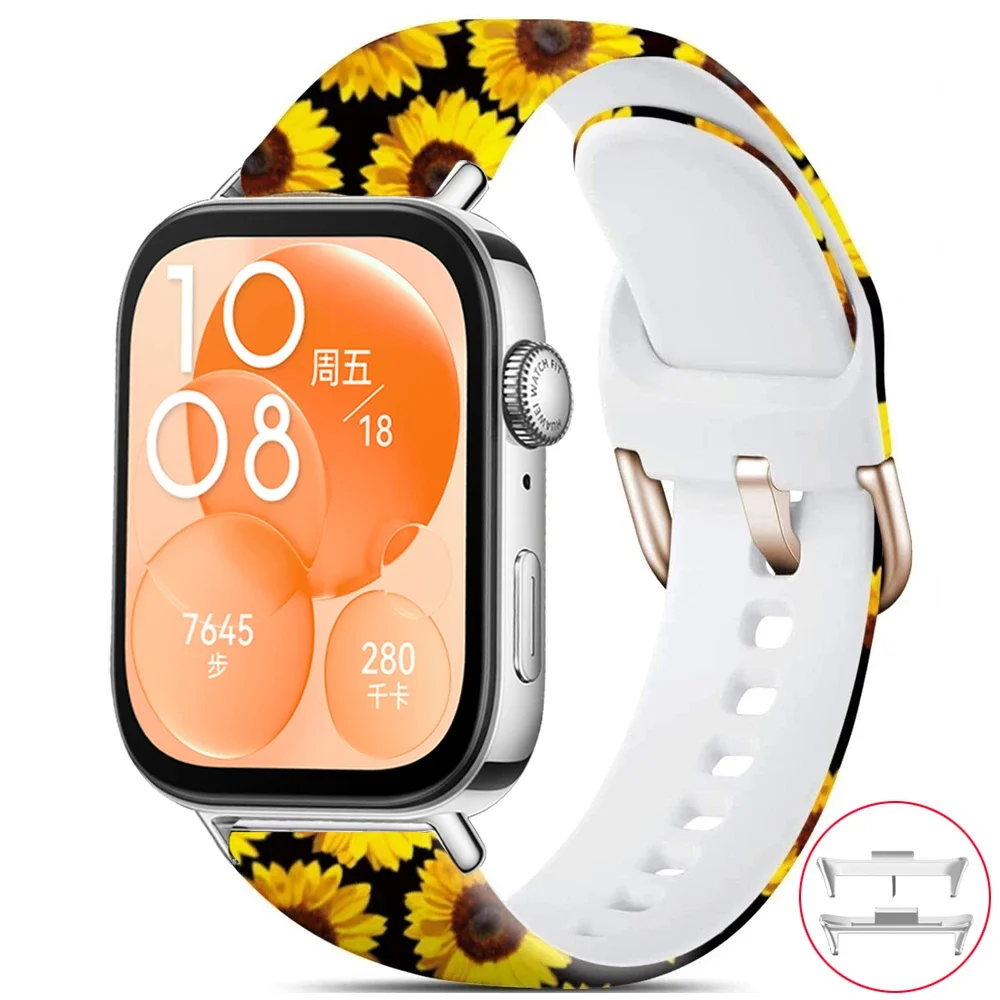 Amazon Sunflower Band For Apple Watch Designer Silicone Case And