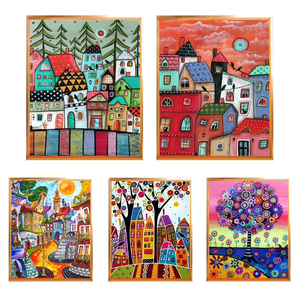 Houses Cross Stitch Starter Kits 1 | Houses Cross Stitch Starter Kits 1