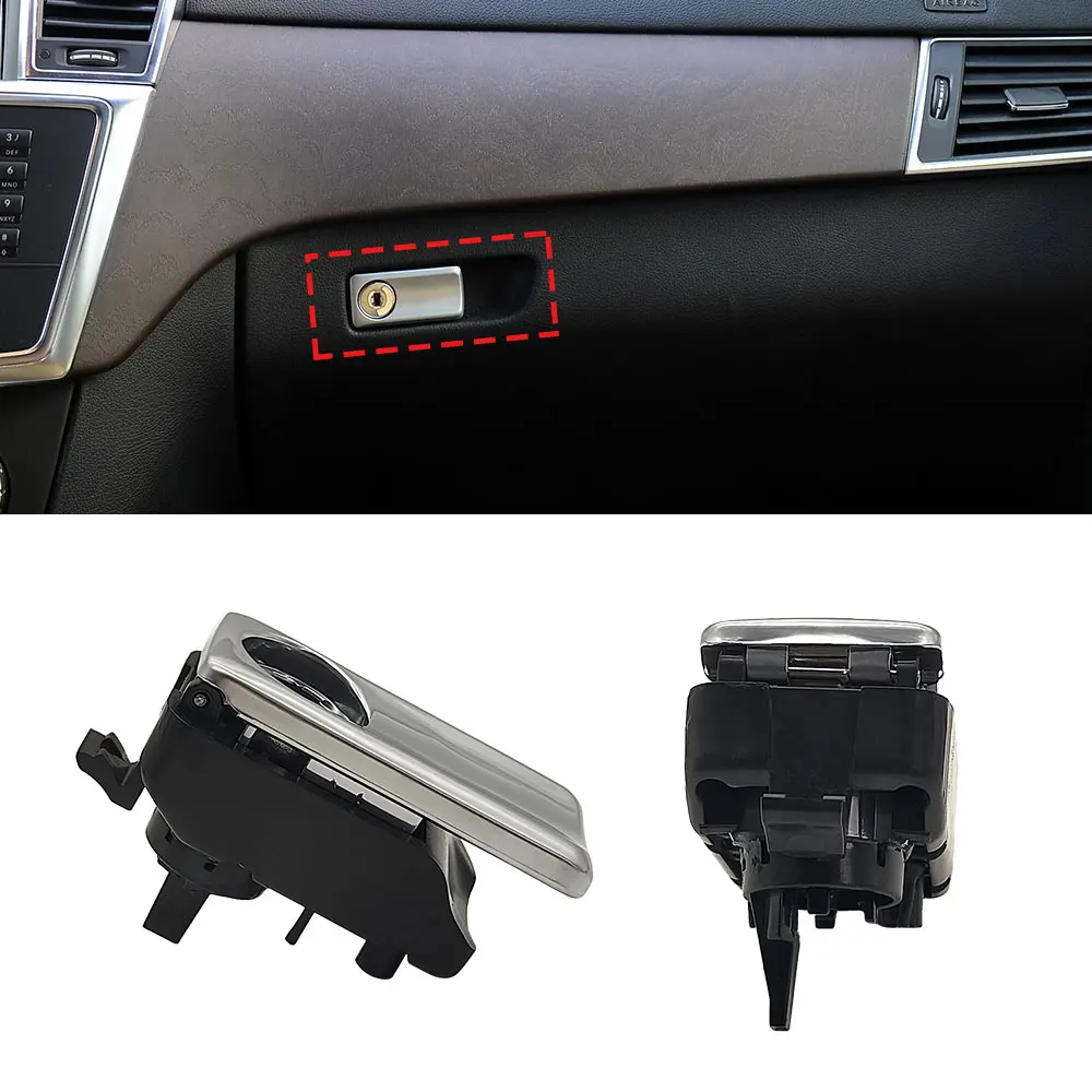 Car Glove Box Handle Cover Lid Lock Toolbox Glove Boxes Cover Switch for Mercedes Benz W166 X166 W292 ML GL GLE GLS Class ML300 glove box lid
