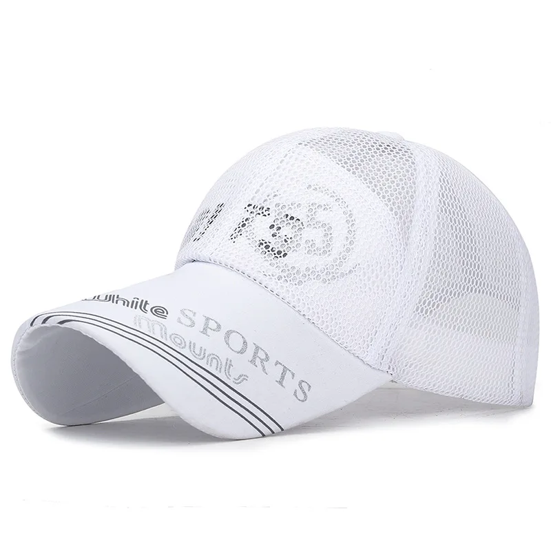 Sports Cap Adjustable Baseball Caps Quick Dry Women Solid Bone Hat Summer Mesh Mens Snapback Sun Hat Golf Caps