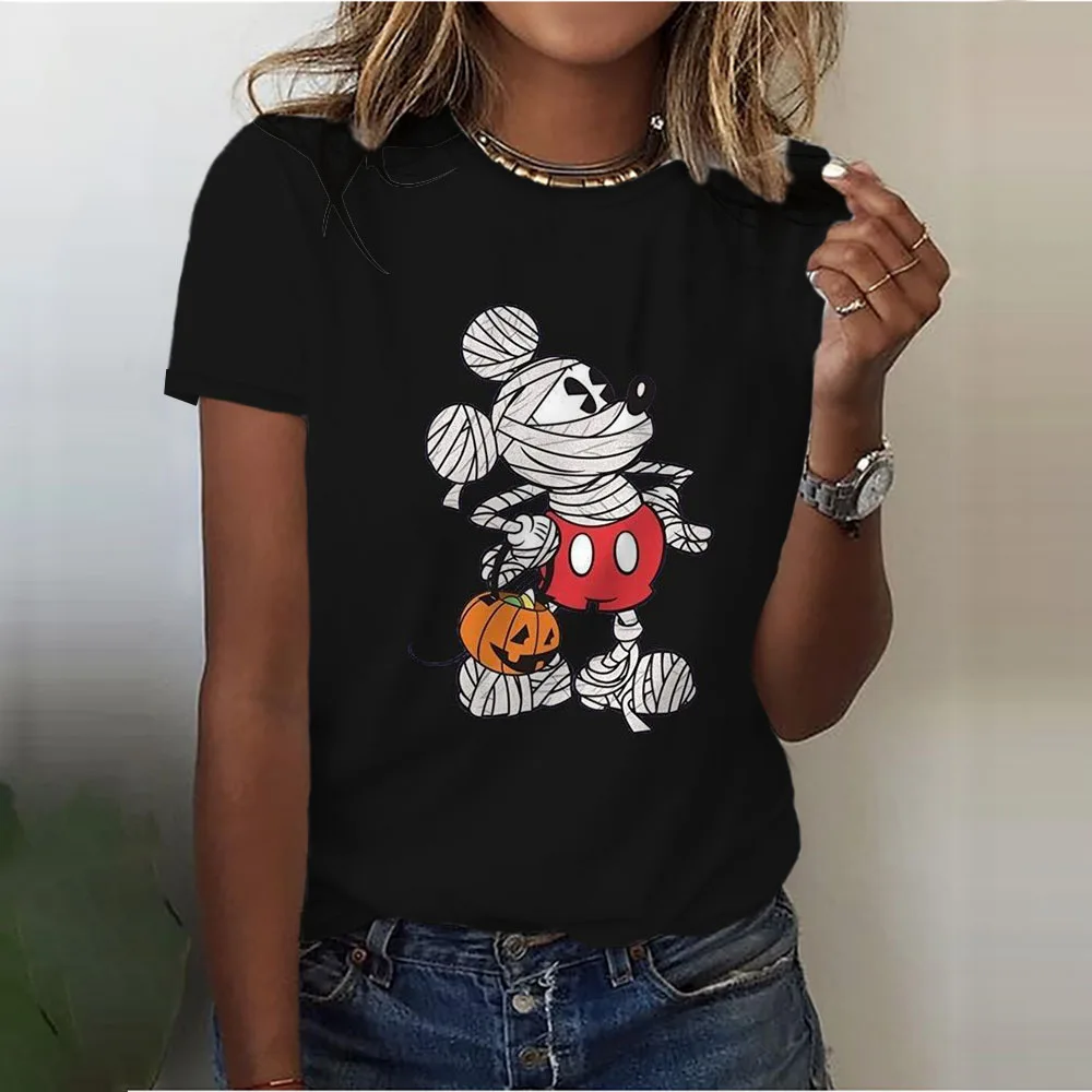 

2023 Latest Fashion Clothing Outdoor Street Boys Girls Tops Halloween Disney Series Women's Party Costumes Round Neck T-Shirts