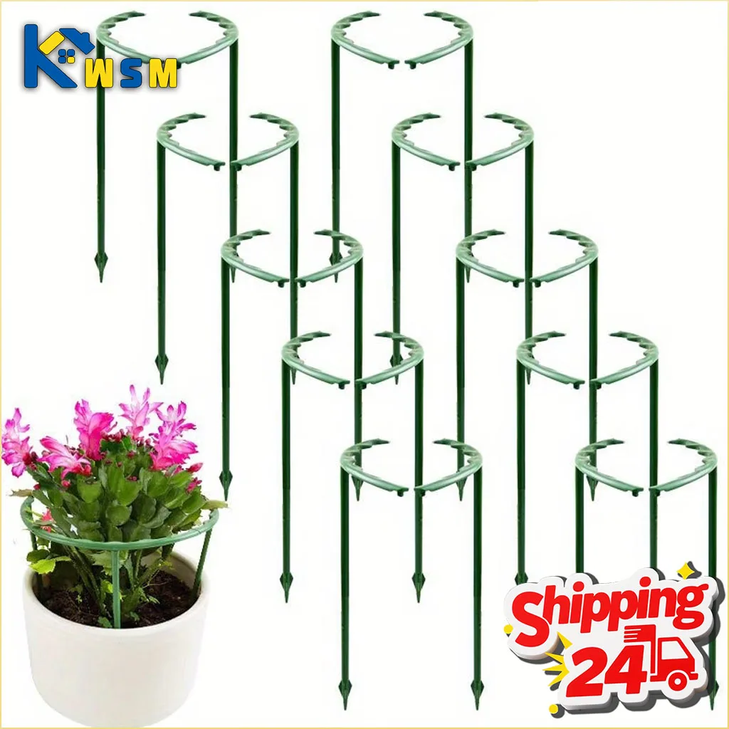 1-28PC Greenhouse Plant Support Stakes Semi Circle Hoops for Indoor Outdoor Flowers Vine Trellis and Garden Bed Plant Protection