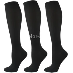 Compression Socks - Knee High, Anti-Fatigue & Pain Relief Stockings for Men and Women (3 Pairs) (QMIX003-78)