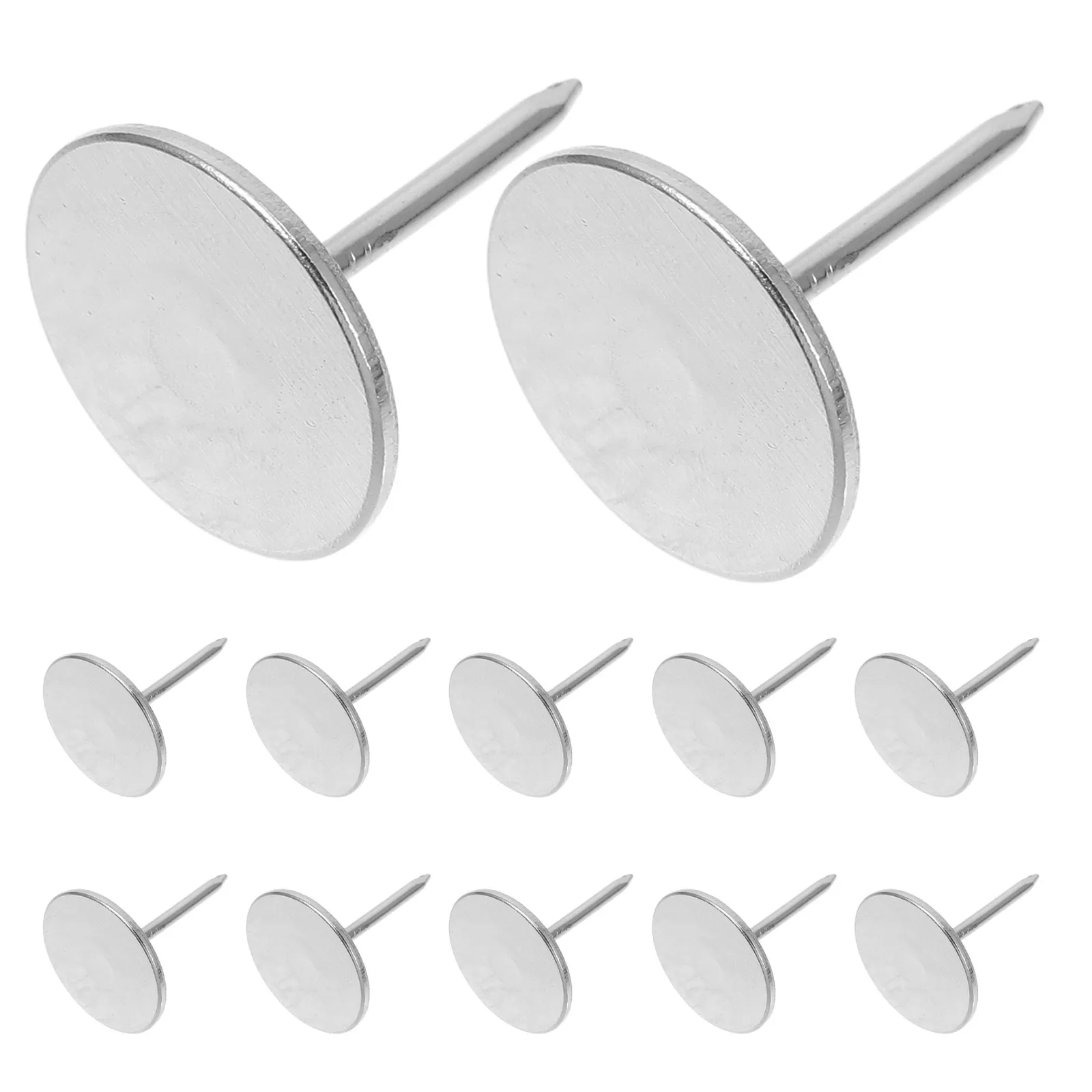 20Pcs 플랫 헤드 네일스 썸트랙 금속 푸시 핀 소파 의자 가구 장식 게시판 공예품 지도 홈 오피스용