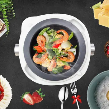 Intelligent Automatic Robot Cooker with Electromagnetic Drum Cooking Pot for Fried Rice Home Appliance
