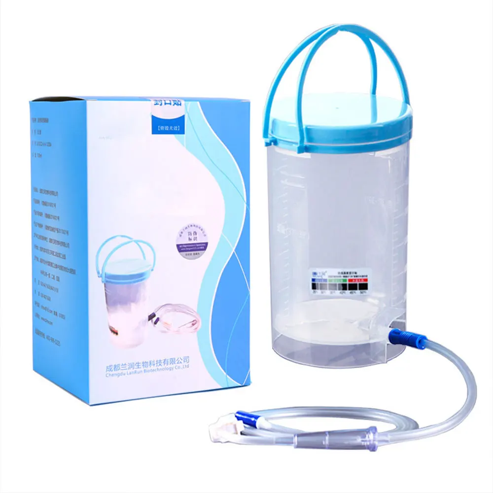 비데 가정용 관장약 장 배럴 관장약 가방 장치, 게젠 커피 장 수치료 장치, 10 호스, 1200ml 
