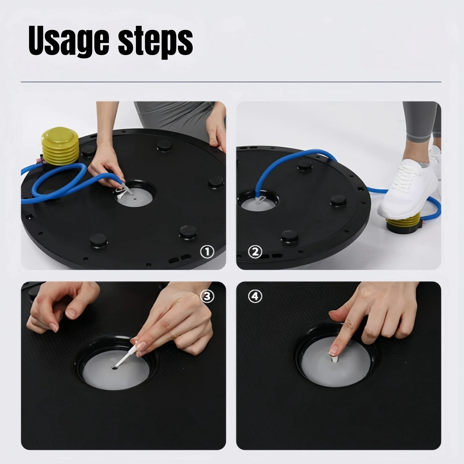 47cm/58cm Yoga Balance Ball Strong Half Home Gym Fitness Ball Explosion-Proof Pilates Fitball Wave Speed