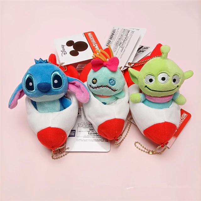 2023 New Miniso Disney Stitch Plush Doll Key Chains Pendant