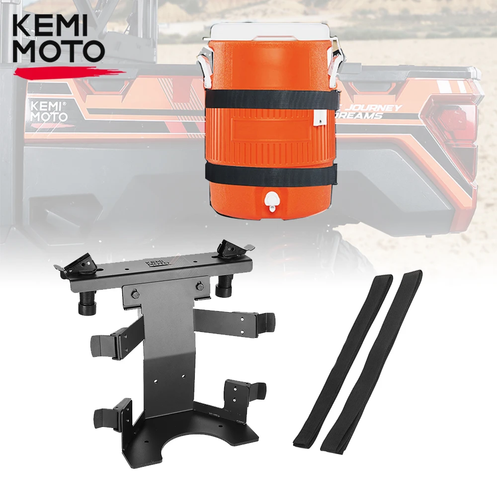KEMIMOTO UTV Steel 5 Gallon Water Cooler Holder Compatible with Polaris Ranger 570 800 General XP 1000 Trucks Screw-Mounting