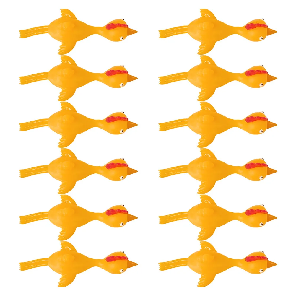 12Pcs Tpr 빛나는 발사 치킨 장난 소품 유연한 안전 어린이 선물 휴일 축하 카니발 거리 박람회