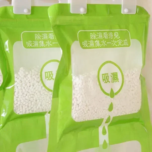 Moisture Absorber Bag 2 pcs Hangable Wardrobe Moldproof Moisture Proof Dehumidification Bag