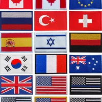 Тактическая нашивка в стиле милитари, флаг Израиля, Турция, Германия, Россия, Испания, Австралия, США, Швейцария, Южная Корея, значок с вышивкой, утюг