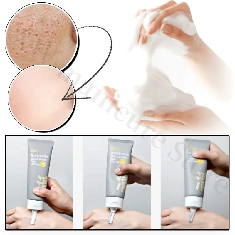 C Coffee Facial Cleanser Double Tube Amino Acid Cleanser Mixed Oil Moisturizing Gentle Cleansing Pores Oil Control Unisex 80g 2