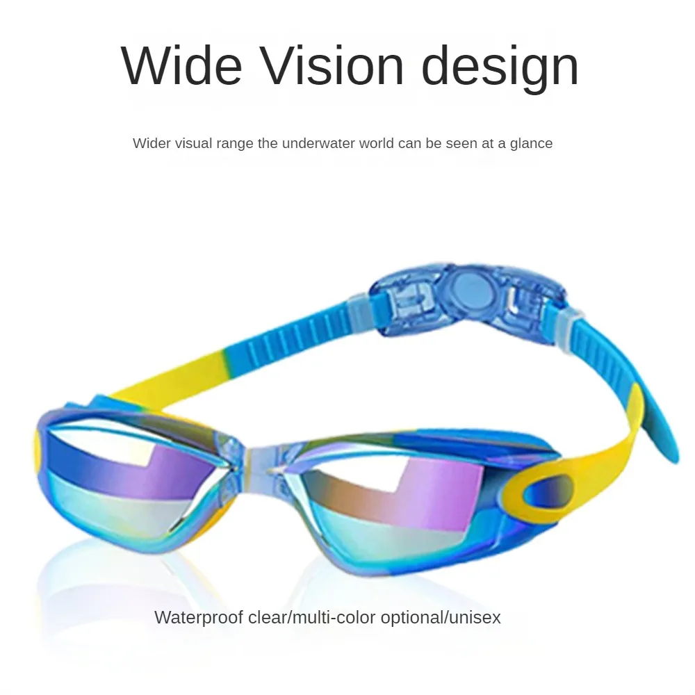 

Professional Swimming Goggles For Children Adjustable Anti-fog Swimming Glasses Waterproof High Quality HD Silicone Swim Eyewear