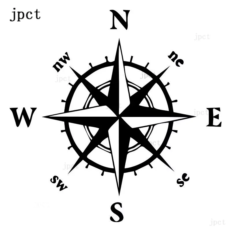 Car Window Sticker Jpct compass car sticker Motorcycle accessories bumper stickers exterior decoration waterproof cover scratches pvc