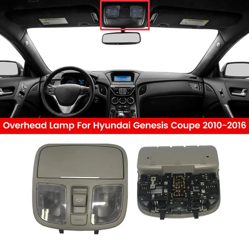 

92810-2M000 Roof Light Reading Light Gray For Hyundai Genesis Coupe 2010-2016 928102M000X6