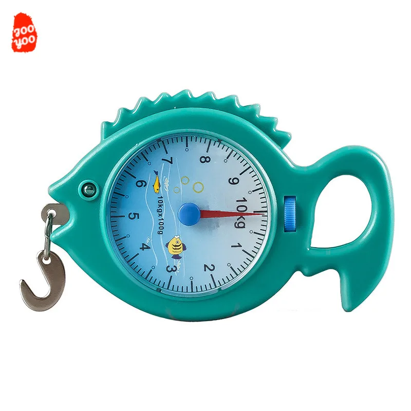 1PC Fish Scales Mechanical Portable Scales Pocket Fishing Shopping Fish Hook Mini Palm ABS Chrome Plating Supplies