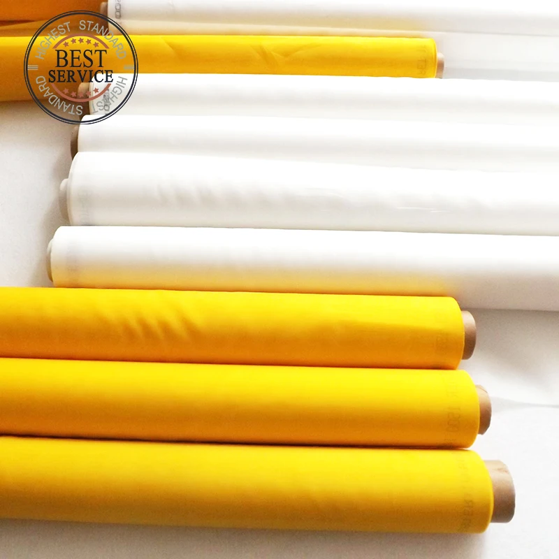 

Free Shipping! High Tension 43T 80um 280CM 50M Polyester Silk Screen Mesh With White Yellow Color