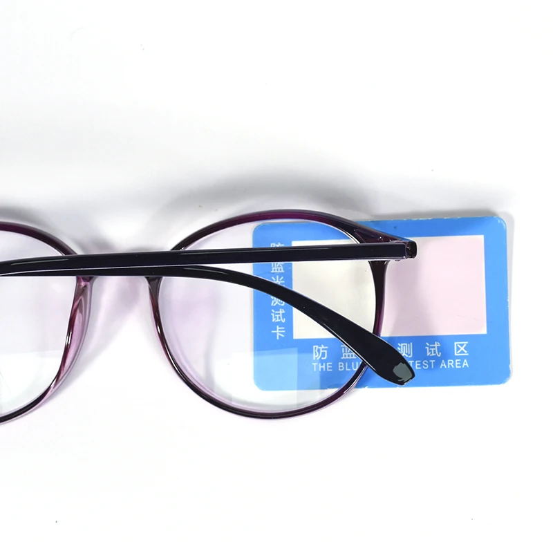 Stylish Purple Round Frame Women's Progressive Anti-Blue Ray Reading Glasses