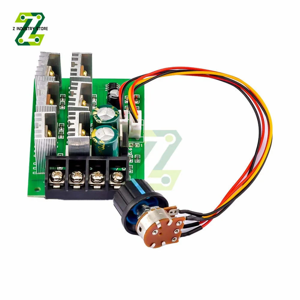 40A PWM DC Motor Pump Speed Regulator 2000W High Power Speed Controller DC9-55V 9V 12V 24V 36V 48V