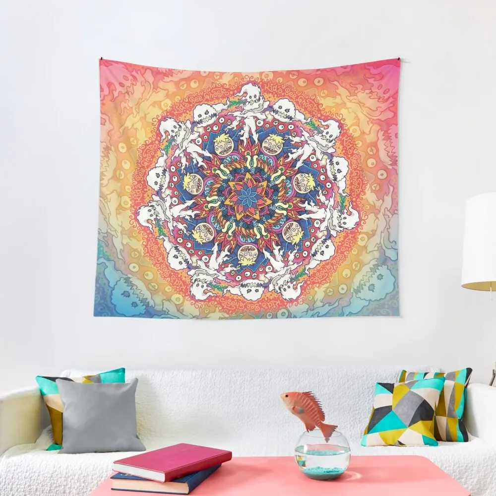 

Kids See Ghosts Mandala Tapestry Room Decoration Aesthetic Room Decore Aesthetic Bedroom Decoration Decoration Wall Tapestry
