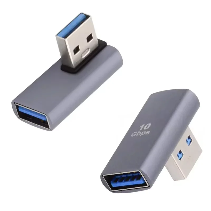 1-5개 90도 USB-USB 어댑터 직각 USB 3.0 남성-USB 여성형(노트북..