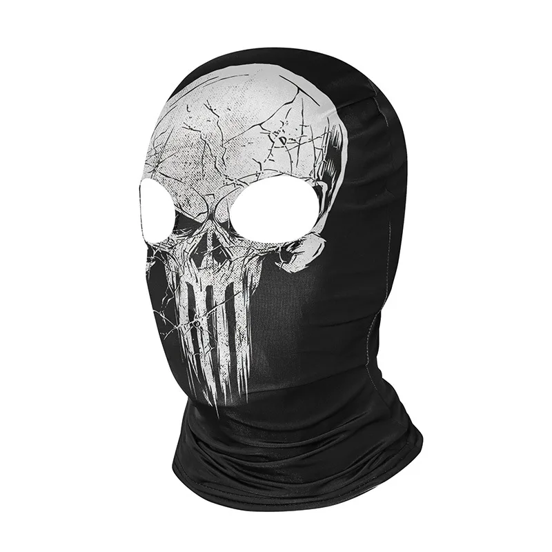 Motorcycle Skull Mask Ghosts Caps Balaclava Bike Motocross Headgear Men Women War Game Cosplay CS Headwear Halloween Party Masks 4
