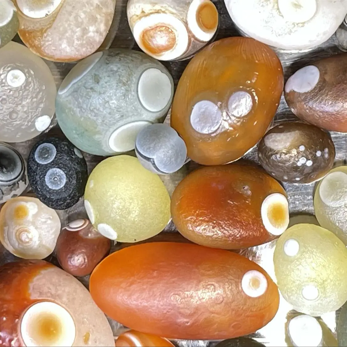 0.5kg/lot Gobi Agate Wisdom Sky Eye Beads Rare special Miraculous strong energy amulet Collectibles Non-porous Limited edition