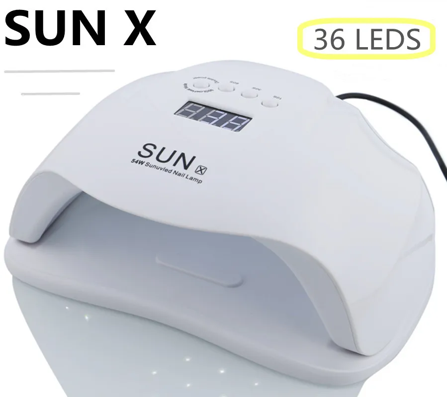 

SUN X LED UV Lamp Nail Dryer With Auto Sensor LCD Display 36LEDs Nail Dryer Lamp For Manicure Gel Polish
