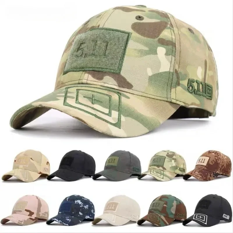 Baseball Caps 1PC For Men Outdoor Camouflage Hunting Hiking CS Cotton Snapback Hat Trucker Adjustable Summer Sun Hats