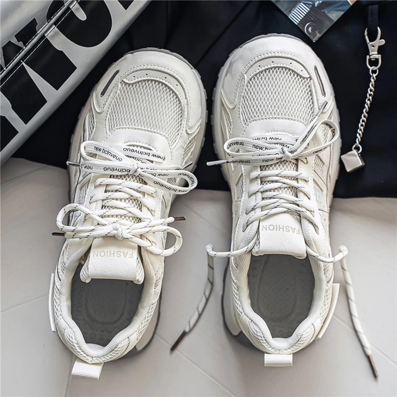 Men's Wide Toe Breathable Casual Sports Shoes - Autumn Collection, Comfortable & Non-Slip