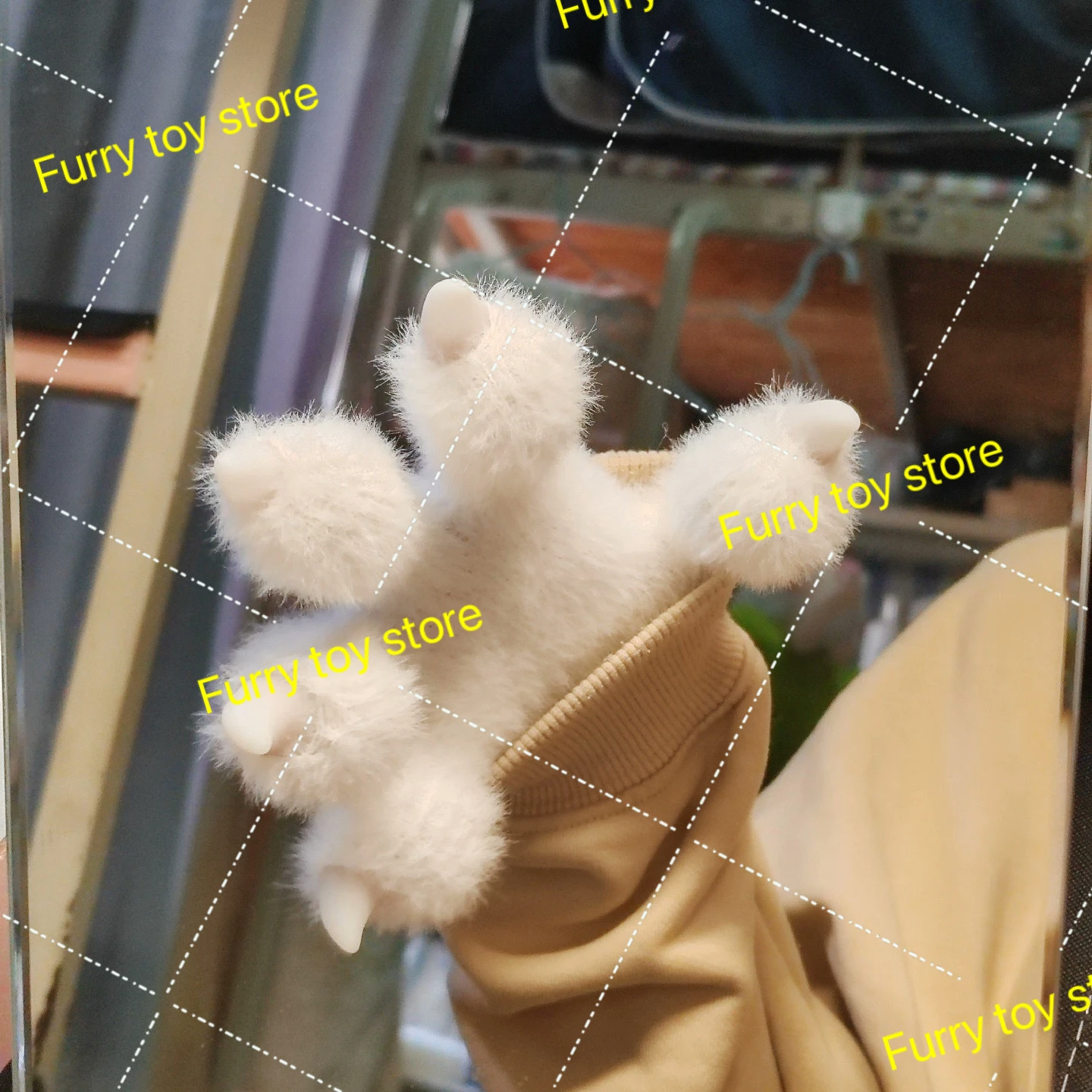 Furry PawsLong Gloves Customization Kigurumi Fursuit 1Pair Cartoon Furry Costume Paws Cosplay Costume Plash Kawai