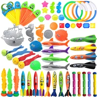 Educational Bath Toys Kids Summer Shark Rocket Throwing Toy Swimming Pool Dive Game Water Fun Games Pool Toys Baby Water WYW 1