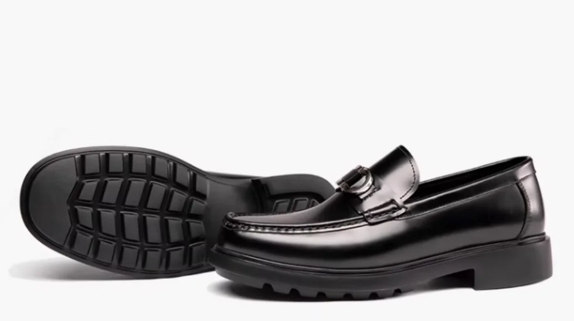 High-end Dacou Loafer Men's Shoes, Genuine Leather Business Casual Shoes, Thick-soled Leather Shoes for Men High-grade Slip-on,
