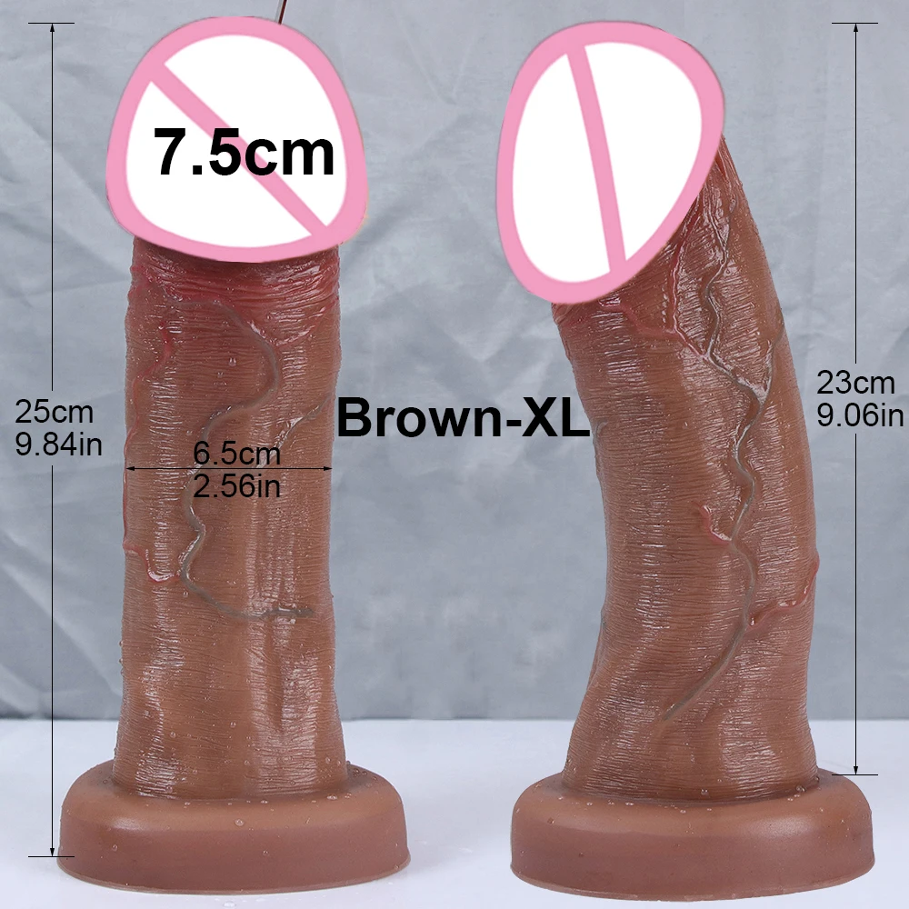 7.5cm Big Glans Penis Realistic Dildo Huge Anal Plug Suction Cup Adult Strapon Sex Toys For Woman Vagina Orgasm Masturbation