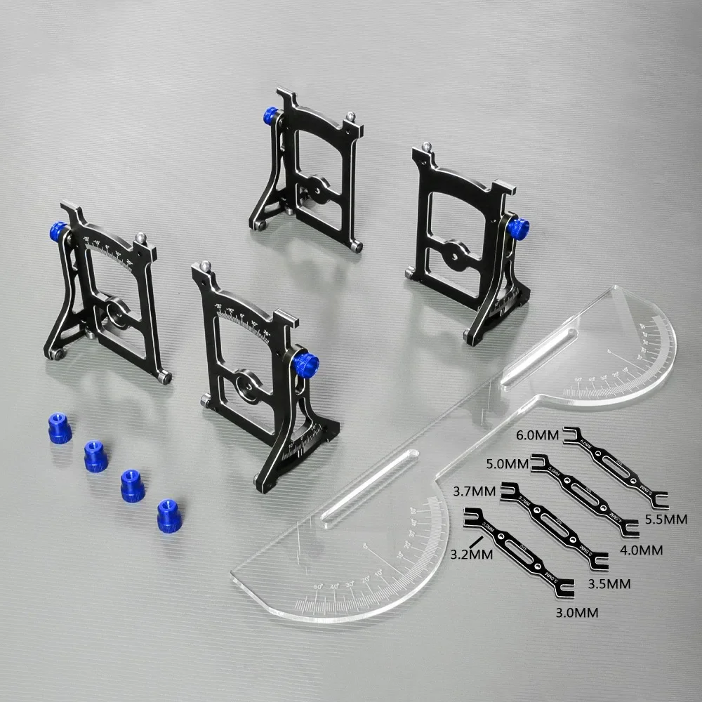 Kit ta' aġġustament RC 1/10 tal-aluminju - Għodda ta' preċiżjoni għal karozza tat-tlielaq