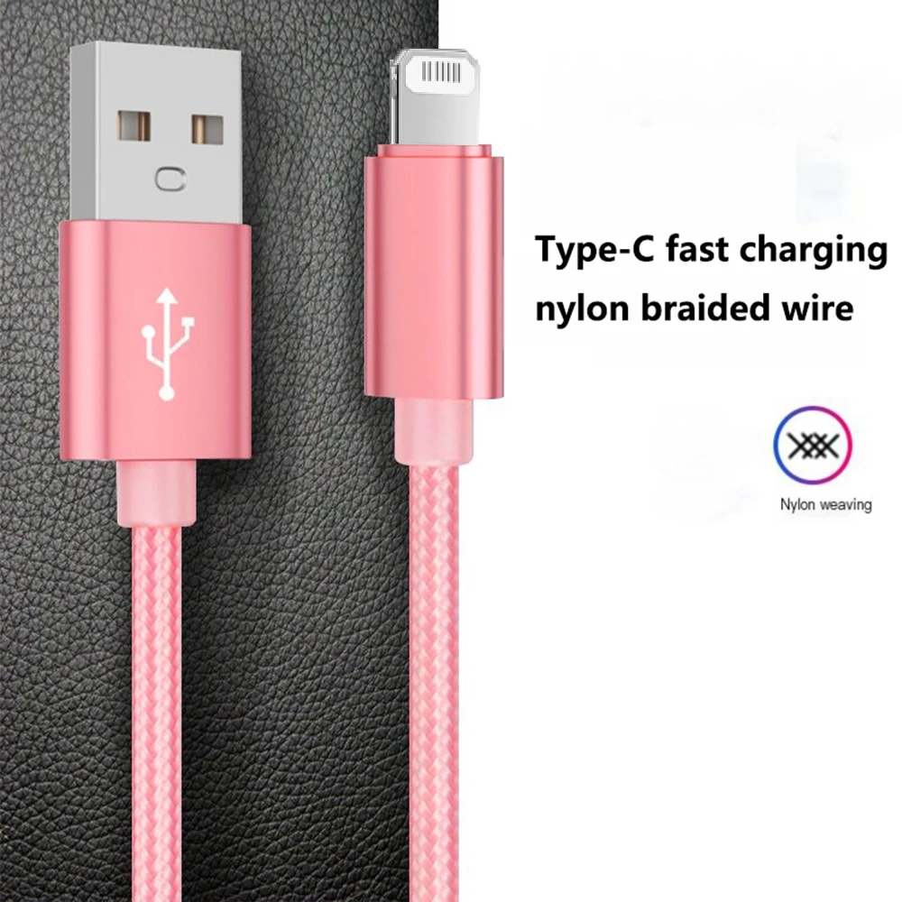 Colorful Nylon Braided Charging Cable for iPhone