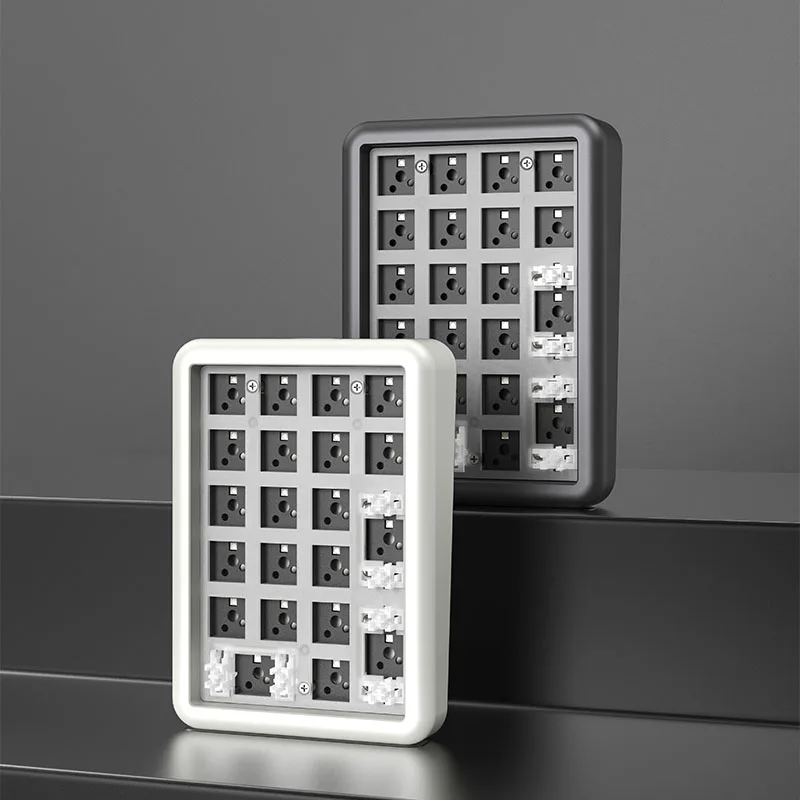 

21 Keys Mechanical Keyboard DIY Kit Bluetooth Wired Wireless Three-Mode 21 PAD Hot Plug RGB Keyboard Kit CNC aluminum Case