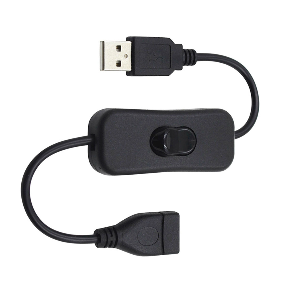 28cm USB Cable with Switch ON/OFF Cable Extension Toggle for USB LED String USB Gadget USB Power Supply Device Tools