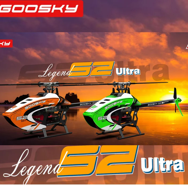2025 신형 GOOSKY S2 울트라 레전드 6채널 3D 궁극의 경험 듀얼 브러시리스 다이렉트 드라이버 모터 RC 헬리콥터