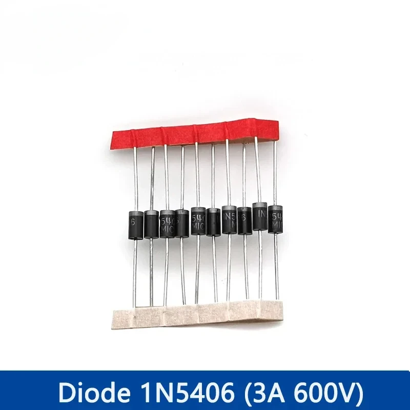 50/100pcs Rectifier Diode 1N5406 1N5408 DO-27 3A 600V 1000V Electronic Components